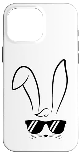Osterhasengesicht Sonnenbrille niedlich lustig Happy Easter Day Hülle für iPhone 16 Pro Max von Family Easter Day Gifts