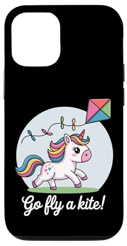 Fliegen Sie einen Drachen! Niedlicher Happy Unicorn Flying Kite Hülle für iPhone 12/12 Pro Fliegen Sie einen Drachen! Niedlicher Happy Unicorn Flying Kite Hülle für iPhone 12/12 Pro von Family Flight Kites Outdoor Fun by NLTS