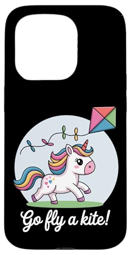Fliegen Sie einen Drachen! Niedlicher Happy Unicorn Flying Kite Hülle für iPhone 15 Pro Fliegen Sie einen Drachen! Niedlicher Happy Unicorn Flying Kite Hülle für iPhone 15 Pro von Family Flight Kites Outdoor Fun by NLTS