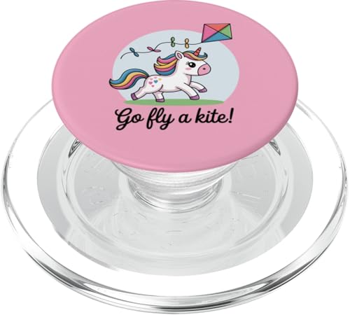 Fliegen Sie einen Drachen! Niedlicher Happy Unicorn Flying Kite PopSockets PopGrip für MagSafe Fliegen Sie einen Drachen! Niedlicher Happy Unicorn Flying Kite PopSockets PopGrip für MagSafe von Family Flight Kites Outdoor Fun by NLTS