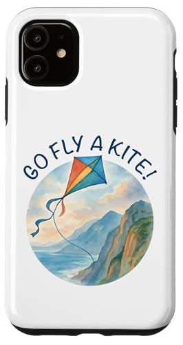 Go Fly a Kite! Aquarell Drachen über Küste Natur Kunst Hülle für iPhone 11 Go Fly a Kite! Aquarell Drachen über Küste Natur Kunst Hülle für iPhone 11 von Family Flight Kites Outdoor Fun by NLTS