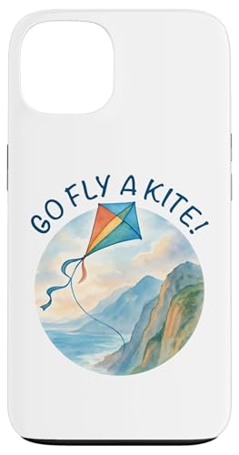 Go Fly a Kite! Aquarell Drachen über Küste Natur Kunst Hülle für iPhone 13 Go Fly a Kite! Aquarell Drachen über Küste Natur Kunst Hülle für iPhone 13 von Family Flight Kites Outdoor Fun by NLTS