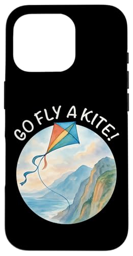 Go Fly a Kite! Aquarell Drachen über Küste Natur Kunst Hülle für iPhone 16 Pro Go Fly a Kite! Aquarell Drachen über Küste Natur Kunst Hülle für iPhone 16 Pro von Family Flight Kites Outdoor Fun by NLTS