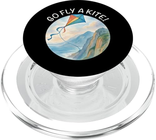Go Fly a Kite! Aquarell Drachen über Küste Natur Kunst PopSockets PopGrip für MagSafe Go Fly a Kite! Aquarell Drachen über Küste Natur Kunst PopSockets PopGrip für MagSafe von Family Flight Kites Outdoor Fun by NLTS