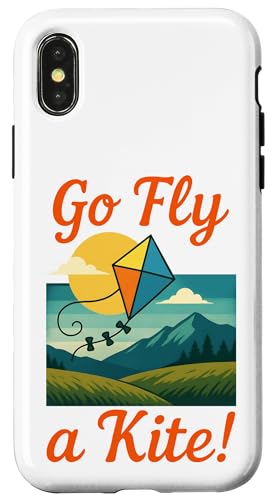 Go Fly a Kite Lustiges Retro-Design für den Außenbereich Hülle für iPhone X/XS Go Fly a Kite Lustiges Retro-Design für den Außenbereich Hülle für iPhone X/XS von Family Flight Kites Outdoor Fun by NLTS