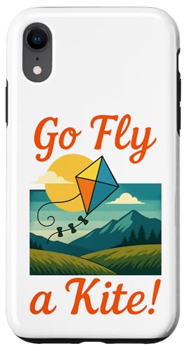 Go Fly a Kite Lustiges Retro-Design für den Außenbereich Hülle für iPhone XR Go Fly a Kite Lustiges Retro-Design für den Außenbereich Hülle für iPhone XR von Family Flight Kites Outdoor Fun by NLTS