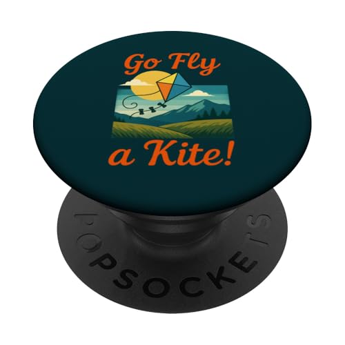 Go Fly a Kite Lustiges Retro-Design für den Außenbereich PopSockets Klebender PopGrip Go Fly a Kite Lustiges Retro-Design für den Außenbereich PopSockets Klebender PopGrip von Family Flight Kites Outdoor Fun by NLTS