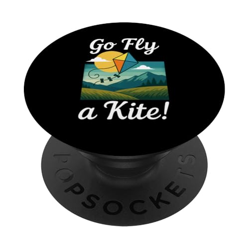Go Fly a Kite Lustiges Retro-Design für den Außenbereich PopSockets Klebender PopGrip Go Fly a Kite Lustiges Retro-Design für den Außenbereich PopSockets Klebender PopGrip von Family Flight Kites Outdoor Fun by NLTS