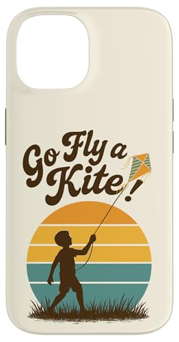 Go Fly a Kite Retro Sonnenuntergang Kind fliegender Drachen Szene Kunst Hülle für iPhone 14 Go Fly a Kite Retro Sonnenuntergang Kind fliegender Drachen Szene Kunst Hülle für iPhone 14 von Family Flight Kites Outdoor Fun by NLTS