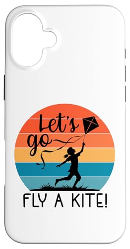 Let's Go Fly a Kite!Retro Art Child Flying Drachen Retro Sunset Hülle für iPhone 16 Plus Let's Go Fly a Kite!Retro Art Child Flying Drachen Retro Sunset Hülle für iPhone 16 Plus von Family Flight Kites Outdoor Fun by NLTS