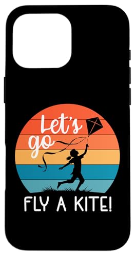 Let's Go Fly a Kite!Retro Art Child Flying Drachen Retro Sunset Hülle für iPhone 16 Pro Max Let's Go Fly a Kite!Retro Art Child Flying Drachen Retro Sunset Hülle für iPhone 16 Pro Max von Family Flight Kites Outdoor Fun by NLTS