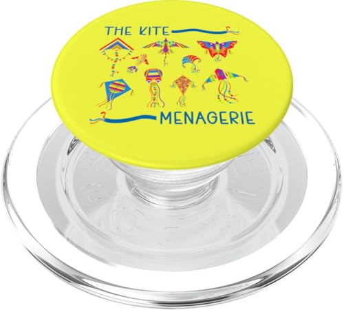 The Kite Menagerie, bunte Tierdrachen-Kollektion PopSockets PopGrip für MagSafe von Family Flight Kites Outdoor Fun by NLTS