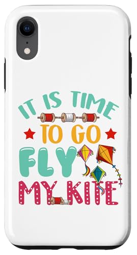 Time to Go Fly My Kite Skurrile Drachen Flying Season Vibe Hülle für iPhone XR Time to Go Fly My Kite Skurrile Drachen Flying Season Vibe Hülle für iPhone XR von Family Flight Kites Outdoor Fun by NLTS