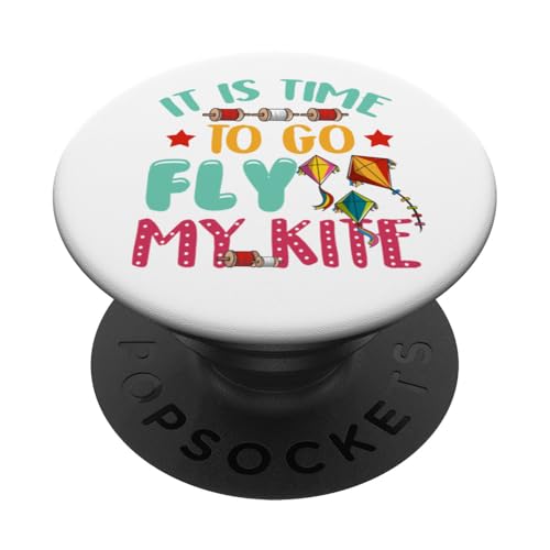 Time to Go Fly My Kite Skurrile Drachen Flying Season Vibe PopSockets Klebender PopGrip Time to Go Fly My Kite Skurrile Drachen Flying Season Vibe PopSockets Klebender PopGrip von Family Flight Kites Outdoor Fun by NLTS