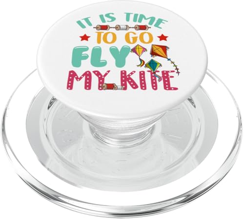 Time to Go Fly My Kite Skurrile Drachen Flying Season Vibe PopSockets PopGrip für MagSafe Time to Go Fly My Kite Skurrile Drachen Flying Season Vibe PopSockets PopGrip für MagSafe von Family Flight Kites Outdoor Fun by NLTS
