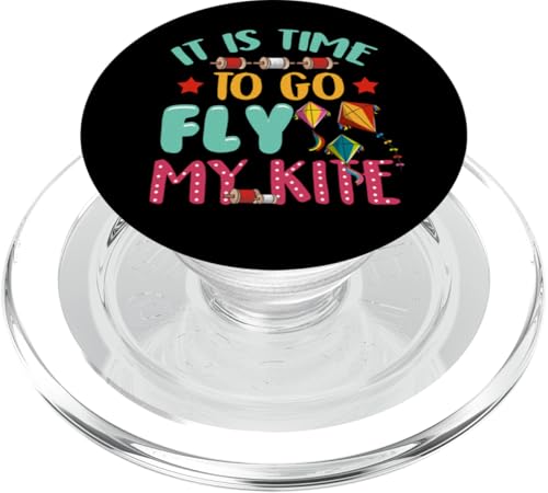 Time to Go Fly My Kite Skurrile Drachen Flying Season Vibe PopSockets PopGrip für MagSafe Time to Go Fly My Kite Skurrile Drachen Flying Season Vibe PopSockets PopGrip für MagSafe von Family Flight Kites Outdoor Fun by NLTS