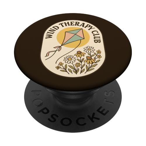 Wind Therapy Club Drachen Floral Windtherapie Ästhetik PopSockets Klebender PopGrip Wind Therapy Club Drachen Floral Windtherapie Ästhetik PopSockets Klebender PopGrip von Family Flight Kites Outdoor Fun by NLTS