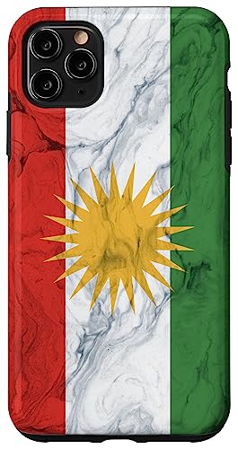 Hülle für iPhone 11 Pro Max Kurdistan-Flagge und eleganter Hintergrund - Kurdischer Stolz von Family Heritage Gifts