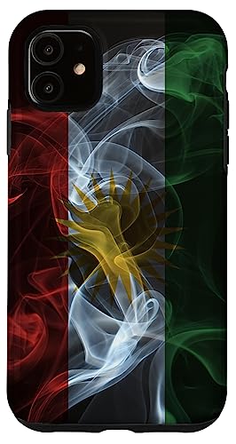 Hülle für iPhone 11 Rauchige Kurdistan-Flagge – kurdischer Stolz im Rauchstil von Family Heritage Gifts