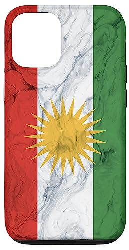 Hülle für iPhone 12/12 Pro Kurdistan-Flagge und eleganter Hintergrund - Kurdischer Stolz von Family Heritage Gifts