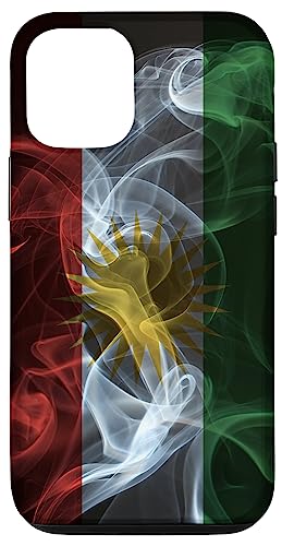 Hülle für iPhone 12/12 Pro Rauchige Kurdistan-Flagge – kurdischer Stolz im Rauchstil von Family Heritage Gifts