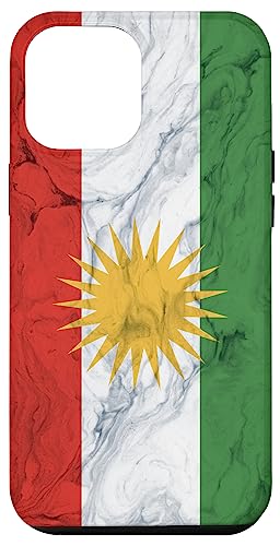 Hülle für iPhone 12 Pro Max Kurdistan-Flagge und eleganter Hintergrund - Kurdischer Stolz von Family Heritage Gifts