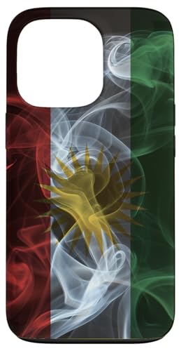 Hülle für iPhone 13 Pro Rauchige Kurdistan-Flagge – kurdischer Stolz im Rauchstil von Family Heritage Gifts