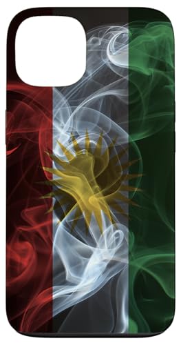 Family Heritage Gifts iPhone 13 Schutzhülle - Kurdistan-Flagge im Rauchstil, Grau mit Grün, Weiß und Rot Akzenten Family Heritage Gifts iPhone 13 Schutzhülle - Kurdistan-Flagge im Rauchstil, Grau mit Grün, Weiß und Rot Akzenten von Family Heritage Gifts