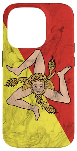 Hülle für iPhone 14 Pro Sizilien-Flagge und eleganter Hintergrund - Sizilianischer Stolz Hülle für iPhone 14 Pro Sizilien-Flagge und eleganter Hintergrund - Sizilianischer Stolz von Family Heritage Gifts