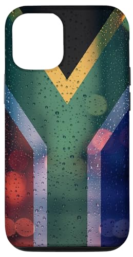 Hülle für iPhone 15 Pro Südafrika-Regentropfen-Flagge – Südafrikanischer Stolz von Family Heritage Gifts