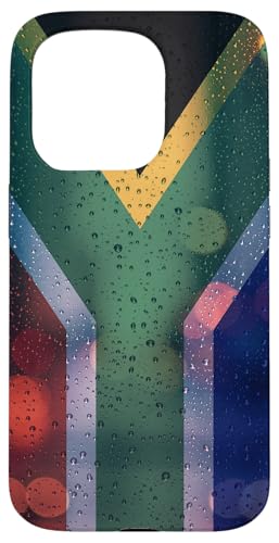 Hülle für iPhone 15 Pro Südafrika-Regentropfen-Flagge – Südafrikanischer Stolz Hülle für iPhone 15 Pro Südafrika-Regentropfen-Flagge – Südafrikanischer Stolz von Family Heritage Gifts