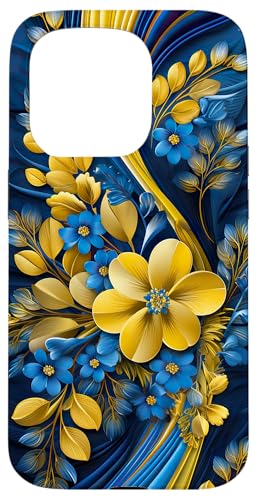 Hülle für iPhone 15 Pro Ukraine Floral Style Flagge - Ukrainischer Stolz Hülle für iPhone 15 Pro Ukraine Floral Style Flagge - Ukrainischer Stolz von Family Heritage Gifts