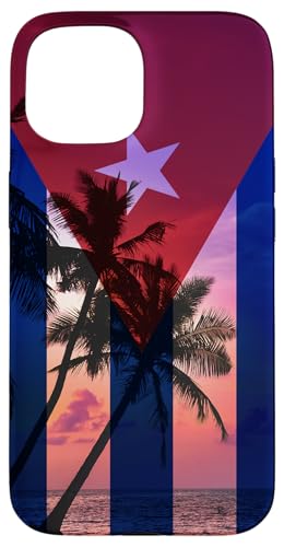 Hülle für iPhone 15 Tropical Ocean Vibes Kuba-Flagge – kubanischer Stolz von Family Heritage Gifts