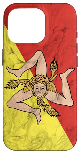 Hülle für iPhone 16 Pro Sizilien-Flagge und eleganter Hintergrund - Sizilianischer Stolz Hülle für iPhone 16 Pro Sizilien-Flagge und eleganter Hintergrund - Sizilianischer Stolz von Family Heritage Gifts