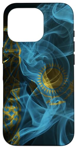 Hülle für iPhone 16 Pro Smoky Flagge Kasachstan – Rauch-Stil Kasachischer Stolz Hülle für iPhone 16 Pro Smoky Flagge Kasachstan – Rauch-Stil Kasachischer Stolz von Family Heritage Gifts