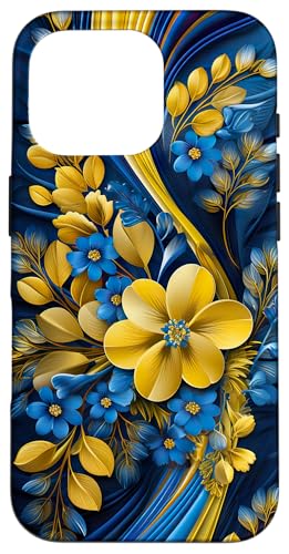 Hülle für iPhone 16 Pro Ukraine Floral Style Flagge - Ukrainischer Stolz Hülle für iPhone 16 Pro Ukraine Floral Style Flagge - Ukrainischer Stolz von Family Heritage Gifts