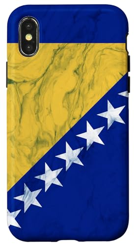 Hülle für iPhone X/XS Elegante Bosnien-Herzegowina-Flagge - Bosnischer Stolz Hülle für iPhone X/XS Elegante Bosnien-Herzegowina-Flagge - Bosnischer Stolz von Family Heritage Gifts
