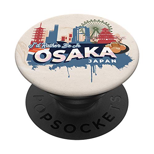 Ich wäre lieber in Osaka Japan Vintage Souvenir PopSockets PopGrip: Ausziehbarer Sockel und Griff für Handys/Tablets mit Tauschbarem Top Ich wäre lieber in Osaka Japan Vintage Souvenir PopSockets PopGrip: Ausziehbarer Sockel und Griff für Handys/Tablets mit Tauschbarem Top von Family Heritage Gifts