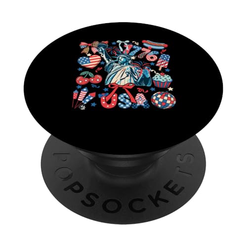 1776 USA 4th Of July US Flag Statue Proud Liberty Patriotic PopSockets Klebender PopGrip 1776 USA 4th Of July US Flag Statue Proud Liberty Patriotic PopSockets Klebender PopGrip von Family Lover 4th Of July Costume