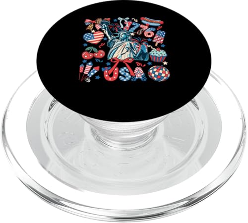 1776 USA 4th Of July US Flag Statue Proud Liberty Patriotic PopSockets PopGrip für MagSafe 1776 USA 4th Of July US Flag Statue Proud Liberty Patriotic PopSockets PopGrip für MagSafe von Family Lover 4th Of July Costume