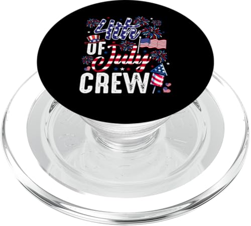 4th Of July Crew Independence Day US Flag Firework Patriotic PopSockets PopGrip für MagSafe 4th Of July Crew Independence Day US Flag Firework Patriotic PopSockets PopGrip für MagSafe von Family Lover 4th Of July Costume