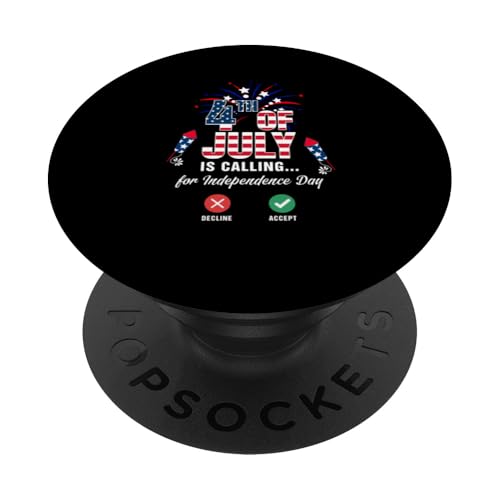 4th Of July Is Calling For Independence Day Funny Patriotic PopSockets Klebender PopGrip 4th Of July Is Calling For Independence Day Funny Patriotic PopSockets Klebender PopGrip von Family Lover 4th Of July Costume