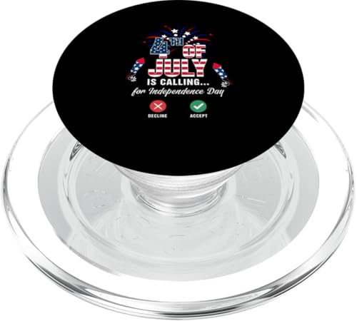 4th Of July Is Calling For Independence Day Funny Patriotic PopSockets PopGrip für MagSafe 4th Of July Is Calling For Independence Day Funny Patriotic PopSockets PopGrip für MagSafe von Family Lover 4th Of July Costume
