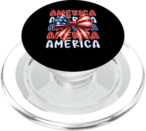 America 4th Of July US Flag Bowtie Fireworks Patriotic Team PopSockets PopGrip für MagSafe America 4th Of July US Flag Bowtie Fireworks Patriotic Team PopSockets PopGrip für MagSafe von Family Lover 4th Of July Costume
