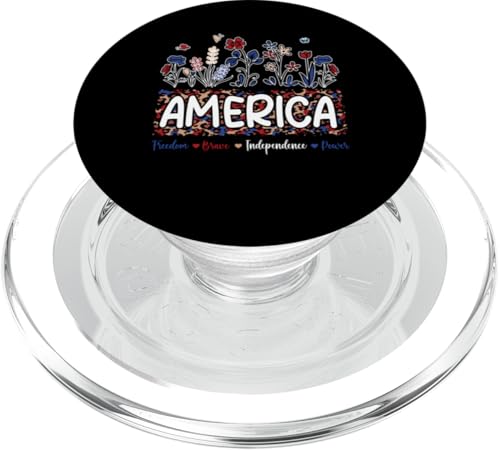 America Freedom Brave Independence Power 4th Of July US Flag PopSockets PopGrip für MagSafe America Freedom Brave Independence Power 4th Of July US Flag PopSockets PopGrip für MagSafe von Family Lover 4th Of July Costume