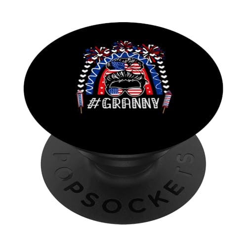 Granny Mother's Day 4th July US Flag Women Sunglasses Lover PopSockets Klebender PopGrip Granny Mother's Day 4th July US Flag Women Sunglasses Lover PopSockets Klebender PopGrip von Family Women 4th Of July Costume
