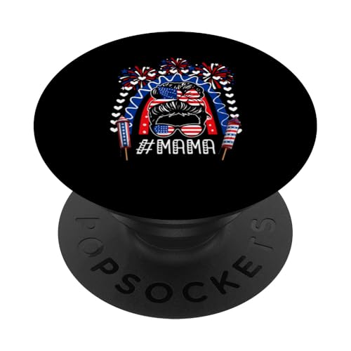 Mama Mother's Day 4th July US Flag Women Sunglasses Rainbow PopSockets Klebender PopGrip Mama Mother's Day 4th July US Flag Women Sunglasses Rainbow PopSockets Klebender PopGrip von Family Women 4th Of July Costume