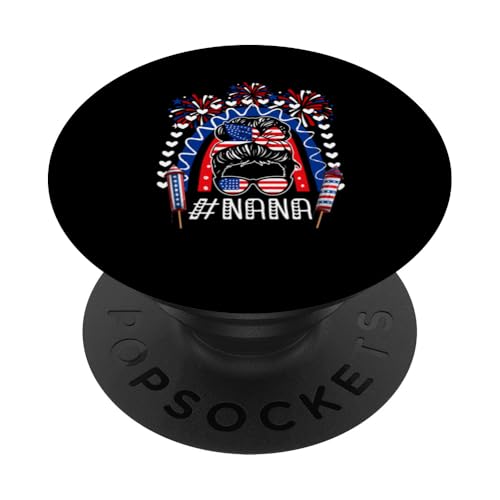 Nana Mother's Day 4th July US Flag Women Sunglasses Rainbow PopSockets Klebender PopGrip Nana Mother's Day 4th July US Flag Women Sunglasses Rainbow PopSockets Klebender PopGrip von Family Women 4th Of July Costume