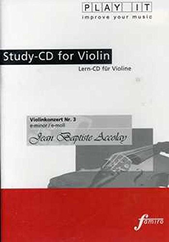 Violinenkonzert Nr.3,E-Moll - Study-Cd for Violin von Famiro / Media-Arte