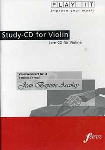 Study-CD for Violin - Violinenkonzert Nr.3,E-Moll Study-CD for Violin - Violinenkonzert Nr.3,E-Moll von Famiro / Media-Arte